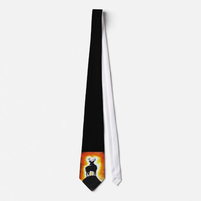 sunset stag neck tie (Front)