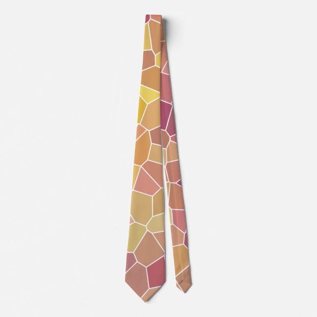 Sunset Stained Glass Tie (Front)