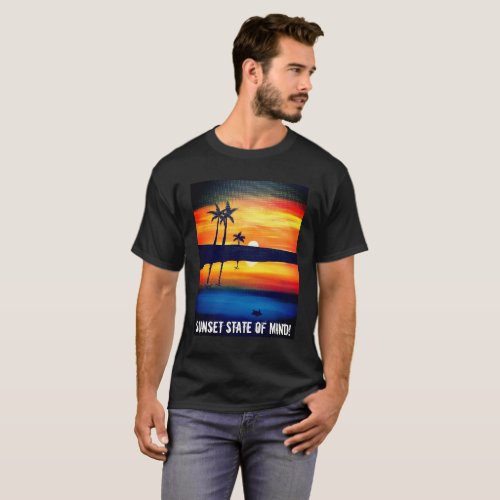 Sunset State Of Mind Mens T_shirt