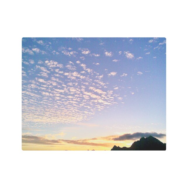 Sunset Streak Metal Print (Front)