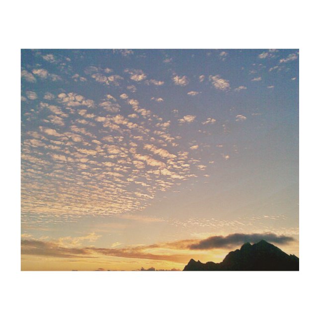 Sunset Streak Wood Wall Art (Front)