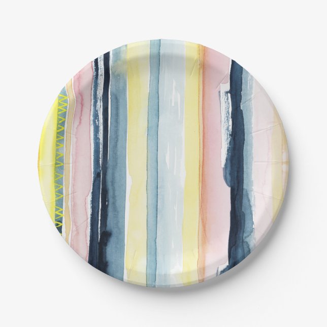 Sunset Stream I Paper Plates (Front)