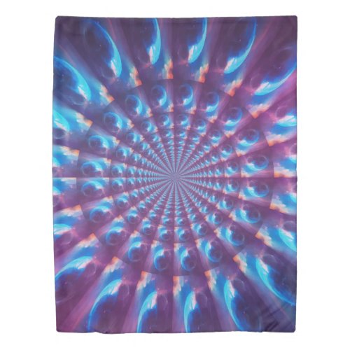 Sunset String Lights Universe Galaxy Cosmic Space Duvet Cover