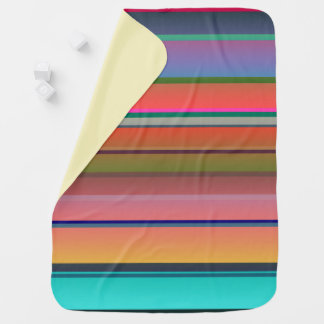 Sunset Stripes Baby Blanket