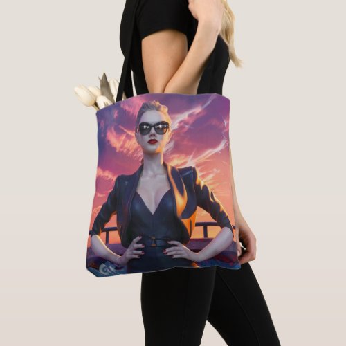 Sunset Stunner Chic and Sophisticated Tote Bag