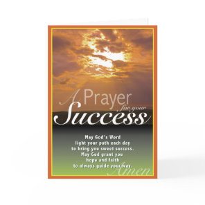 Sunset Success Card