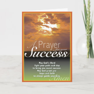 Sunset Success Card
