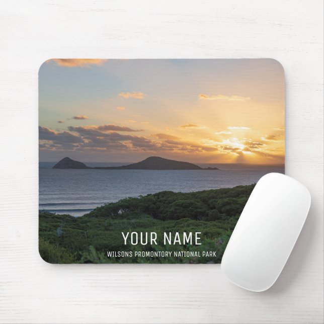 Sunset Summer Ocean Nature Landscape Photo A Mouse Pad (With Mouse)