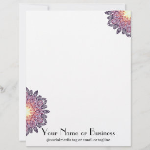 Sunset Sunburst Letterhead