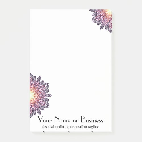 Sunset Sunburst Post-it Notes