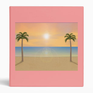 Sunset / Sunrise Beach Scene: Custom Binder