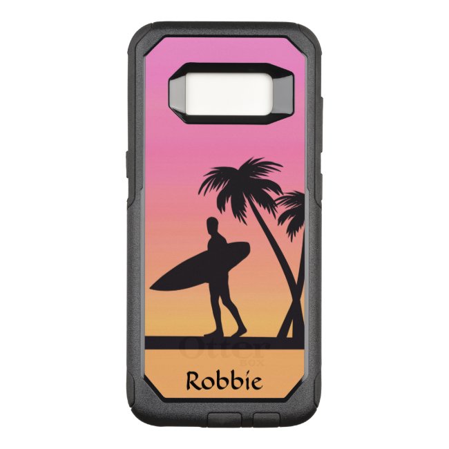 Sunset Surfer Pink OtterBox Galaxy S8 Case