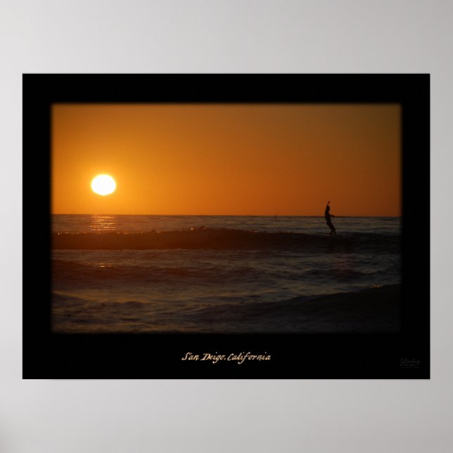 Sunset Surfer Poster (Front)
