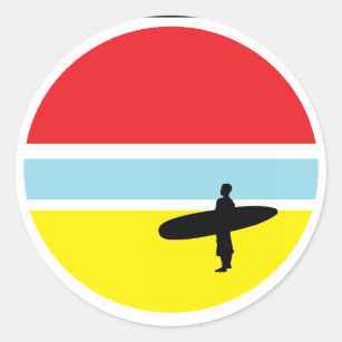 Surfboard sticker surfing California decal surf  Longboard 