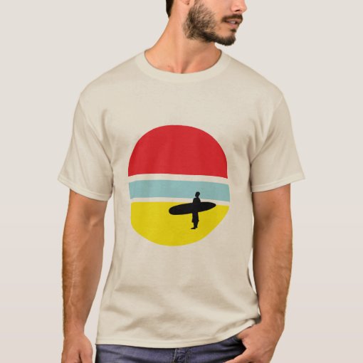 Sunset Surfer T-Shirt | Zazzle