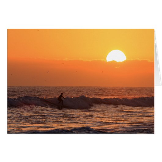 Sunset surfing cards (Front Horizontal)