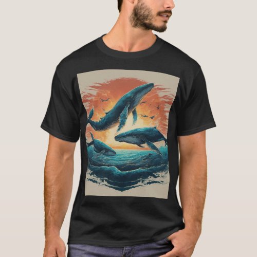 Sunset Swim A Familys Ocean Adventure T_Shirt