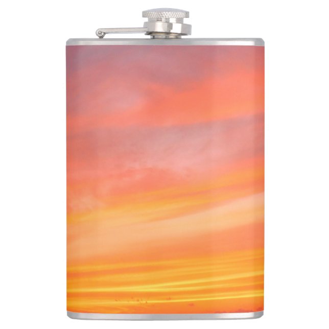 Sunset Swirl Flask (Front)