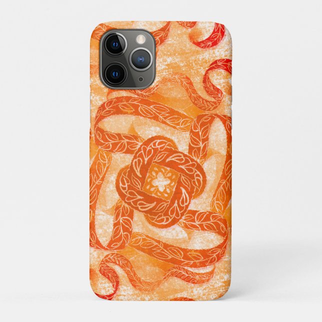 Sunset Swirl Pattern iPhone Case (Back)