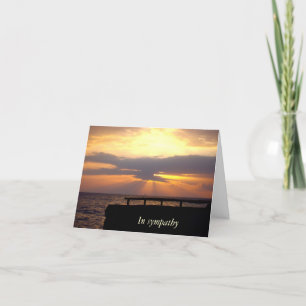 Sunset Sympathy Card
