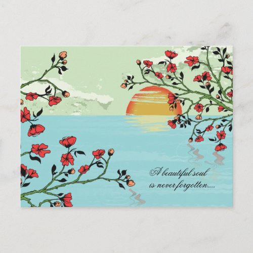 Sunset Sympathy card