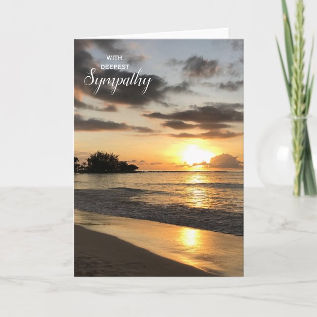 Sunset Sympathy Card (Front)