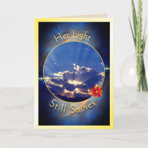 Sunset Sympathy For Loss Of Mother Card