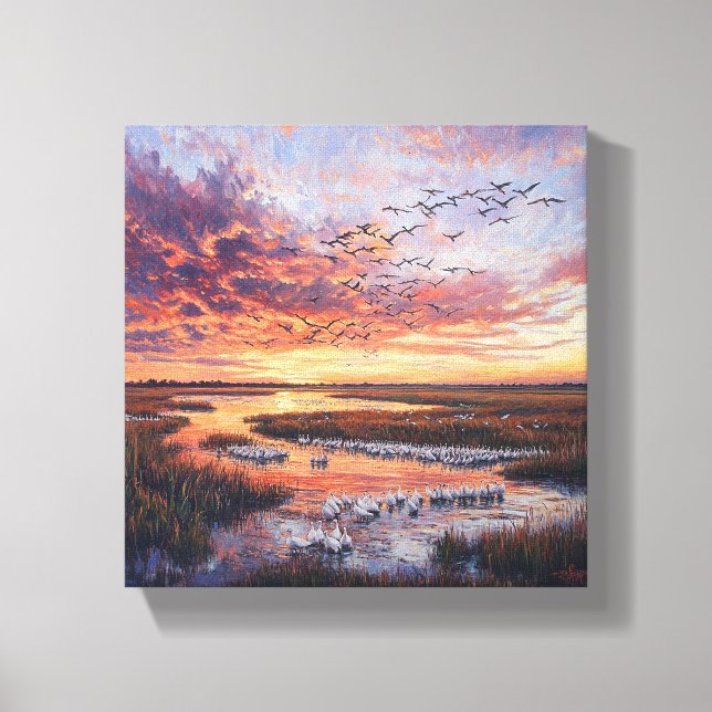 Sunset Symphony Canvas Print (Front)