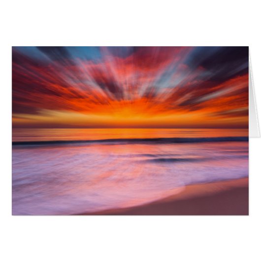 Sunset Tamarack Beach | Carlsbad, CA Cards (Front Horizontal)