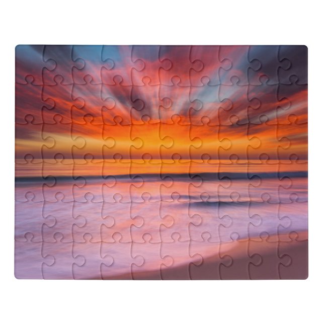 Sunset Tamarack Beach | Carlsbad, CA Jigsaw Puzzle (Puzzle Horizontal)