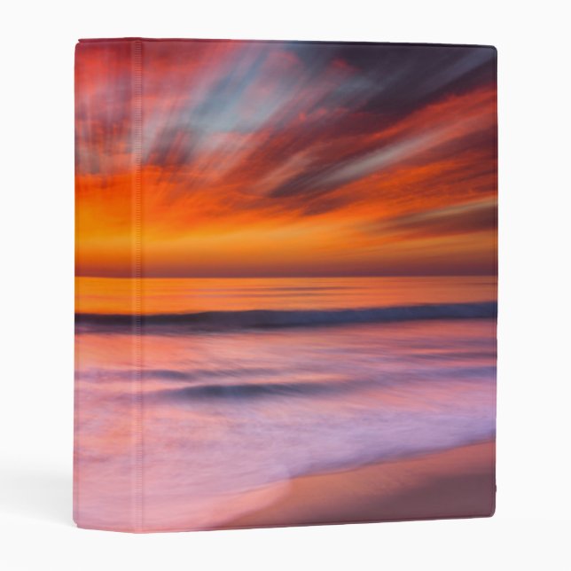 Sunset Tamarack Beach | Carlsbad, CA Mini Binder (Front/Spine)