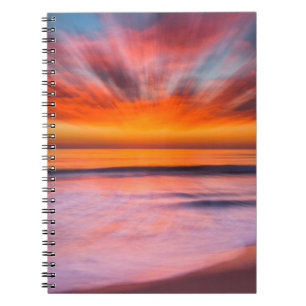 Sunset Tamarack Beach   Carlsbad, CA Notebook