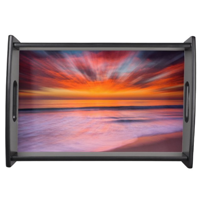 Sunset Tamarack Beach | Carlsbad, CA Serving Tray (Front)