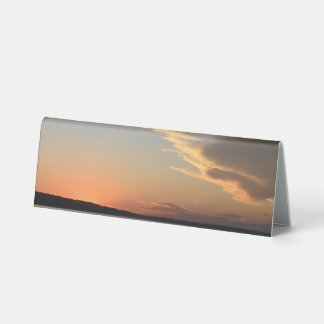 Sunset Tent sign for party (matches wrapping paper