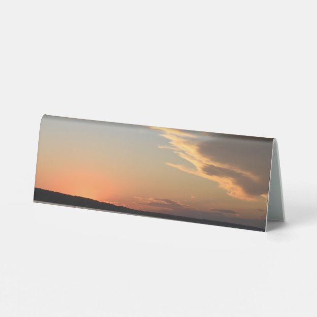 Sunset Tent sign for party (matches wrapping paper (Back)