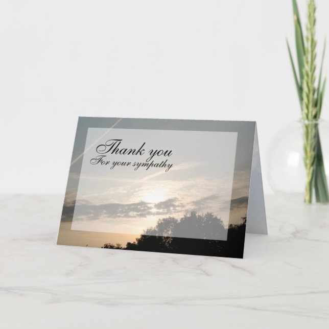 Sunset Thank you Card (Front)
