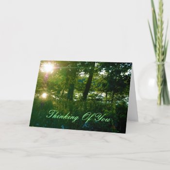 Sunset "thinking Of You" Card by pulsDesign at Zazzle