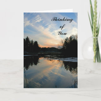 Sunset "Thinking of You" notecard