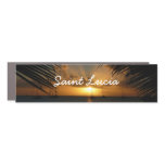 Sunset Through Palm Fronds Car Magnet