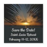 Sunset Through Palm Fronds Save the Date