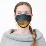 Sunset Through Palm Fronds Tropical Seascape Adult Cloth Face Mask