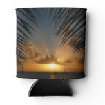 Sunset Through Palm Fronds Tropical Seascape Can Cooler
