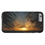 Sunset Through Palm Fronds Tropical Seascape Tough iPhone 6 Case