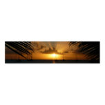 Sunset Through Palm Fronds Tropical Seascape Napkin Bands