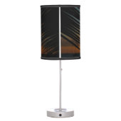 Sunset Through Palm Fronds Tropical Seascape Table Lamp (Back)
