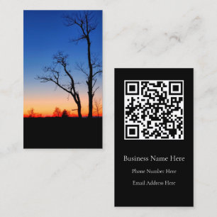 Sunset Through the Trees Business Card