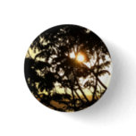 Sunset Through Trees I Tropical Photography Button