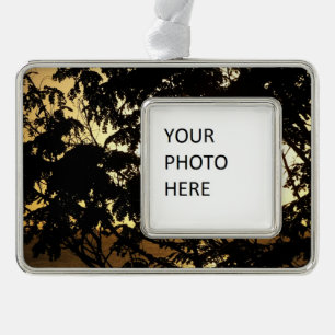 Sunset Through Trees I Tropical Photography Christmas Ornament