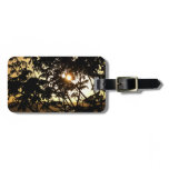 Sunset Through Trees I Tropical Photography Luggage Tag