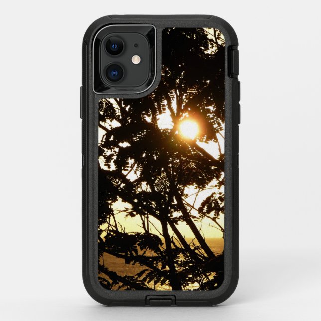Sunset Through Trees I Tropical Photography Otterbox iPhone Case (Back)